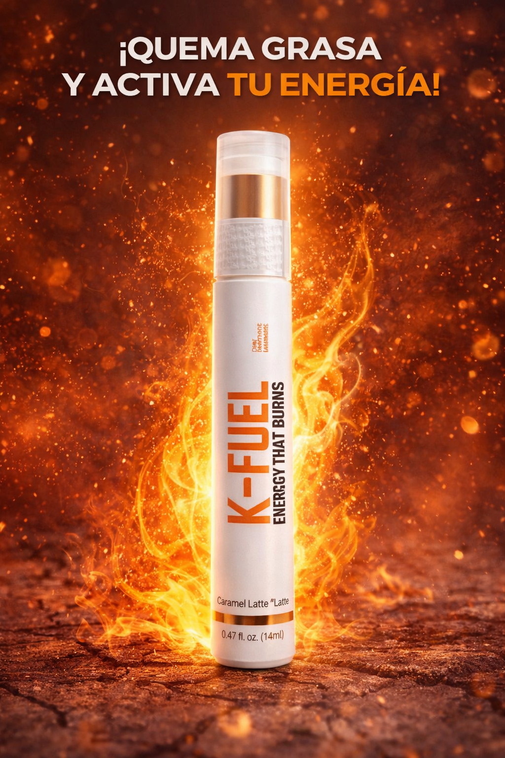 K-FUEL 💪🏾🏋️🏋️‍♂️	     	                      8  pulverizaciones al día
 •Aplicadas debajo de la          lengua
•Contenido neto: 14 ml.